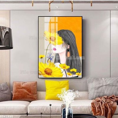 File gốc File bộ tranh treo hiện đại HD41995 (chuẩn màu) cho in offset