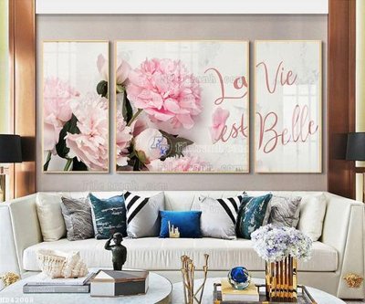 File ảnh File bộ tranh treo hiện đại HD42008 (gốc) in quảng cáo ngoài trời