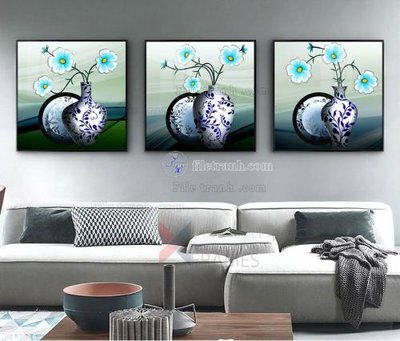 File gốc File bộ tranh treo hiện đại HD42016 (cho in ấn) từ kho Filetranh