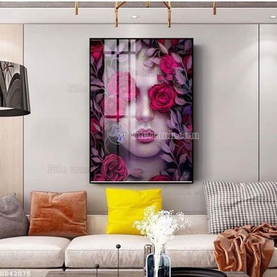 File gốc File bộ tranh treo hiện đại HD42075 (bản quyền) cho in ấn