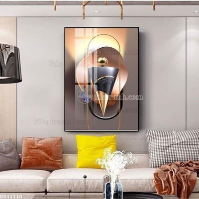 File gốc File bộ tranh treo hiện đại HD42110 (in mica) làm quà tặng