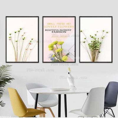 File gốc File bộ tranh treo hiện đại HD42113 (in mica) trang trí
