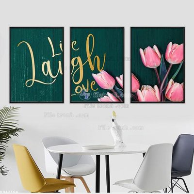 File in ấn cao cấp File bộ tranh treo hiện đại HD42164 (file gốc)