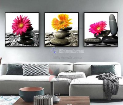 File ảnh File bộ tranh treo hiện đại HD42185 (gốc) in decal dán tường