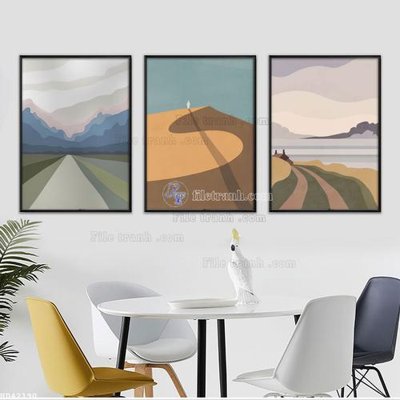 File gốc File bộ tranh treo hiện đại HD42190 (dành cho trang trí nội thất)