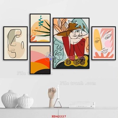 File gốc File tranh hiện đại treo tường HD42227 (thiết kế) độc quyền