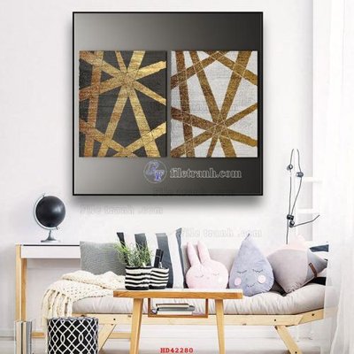 File tranh File tranh hiện đại treo tường HD42280 (gốc) phong cách tối giản