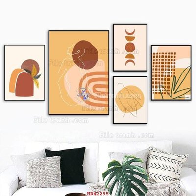 File in ấn File tranh hiện đại treo tường HD42295 (bản gốc) cao cấp