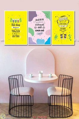 File tranh in trần 3D File tranhtrang trí quán trà sữa HD4240 (ảnh gốc)