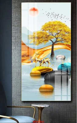 File gốc File tranh hiện đại treo tường HD42480 (in lụa) tranh thuận buồm