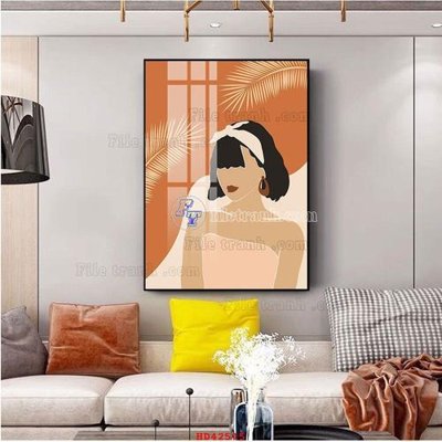 Tải về hình ảnh gốc File tranh hiện đại treo tường HD42515 sắc nét