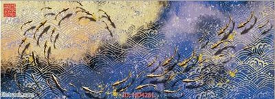 File gốc Tranh bộ hiện đại HD4261 (in 3D) nghệ thuật