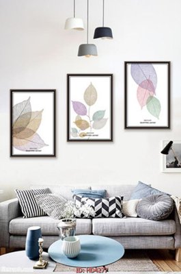 File in mica Tranh bộ hiện đại HD4277 (bản gốc) làm vách ngăn