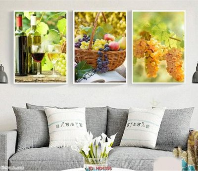 File in lụa Tranh bộ hiện đại HD4396 (hoa văn) Tranh bộ hiện đại HD4396