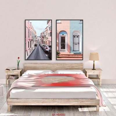 File gốc Tranh bộ hiện đại HD4561 (in 3D) cho trang trí