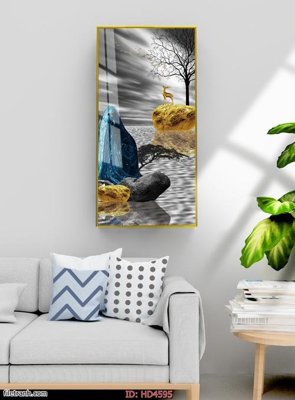 Hình ảnh file gốc Tranh bộ hiện đại HD4595 cho in UV