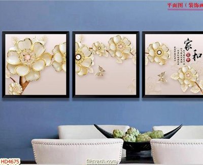 File ảnh gốc Tranh bộ hiện đại HD4675 không vỡ nét