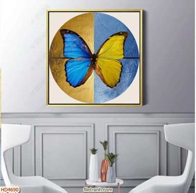 File tranh Tranh bộ hiện đại HD4690 (ảnh gốc) độc quyền