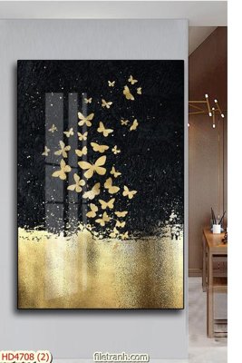 File in ấn Tranh bộ hiện đại HD4708 (bản gốc) sắc nét