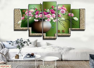 File in ấn chuyên nghiệp Tranh bộ hiện đại HD4744 (file gốc)