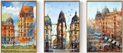 File tranh Tranh bộ hiện đại HD4762 (gốc) in film