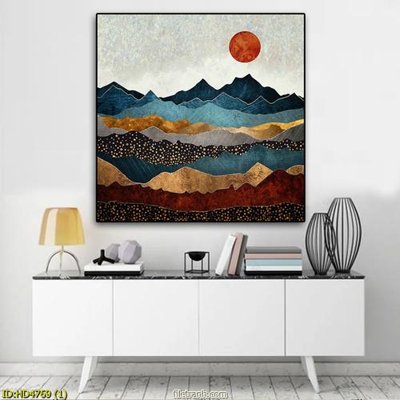 File gốc Tranh bộ hiện đại HD4769 (thiết kế) độc quyền
