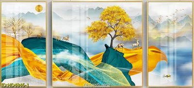 File tranh Tranh bộ hiện đại HD4846 (gốc) chủ đề trẻ em