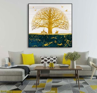 File tranh gốc Tranh bộ hiện đại HD4870 chủ đề hiện đại