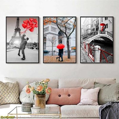 File tranh File tranh bộ hiện đại HD4897 (bản gốc) in lụa 3D