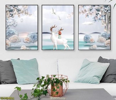 Download file File tranh bộ hiện đại HD4921 (gốc) in mica cao cấp