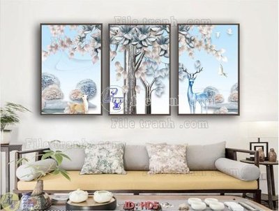 File in ấn File tranh hiện đại HD5 (bản gốc) sắc nét