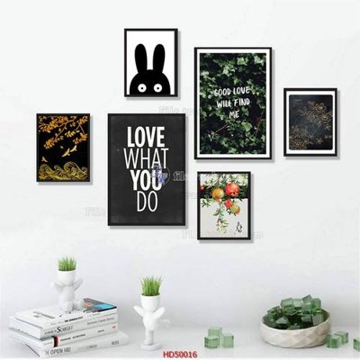 File in trần File tranh treo bộ 6 tấm bắc âu HD50016 (bản gốc) phong cảnh