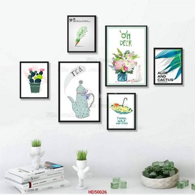 Download file gốc File tranh treo bộ 6 tấm bắc âu HD50026 (in mica) 3D