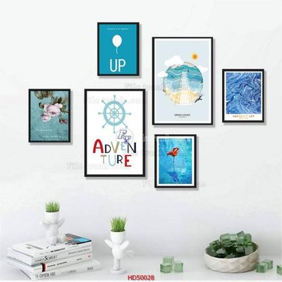 File tranh trang trí File tranh treo bộ 6 tấm bắc âu HD50028 (tải file gốc)