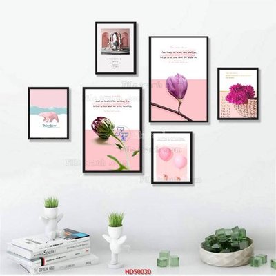 File tranh File tranh treo bộ 6 tấm bắc âu HD50030 (bản gốc) treo tường