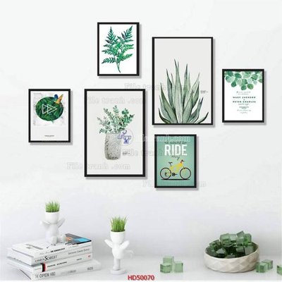 File gốc File tranh treo bộ 6 tấm bắc âu HD50070 (bản quyền) cho in ấn