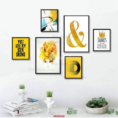 File PSD File tranh treo bộ 6 tấm bắc âu HD50102 (bản gốc) chất lượng nhất