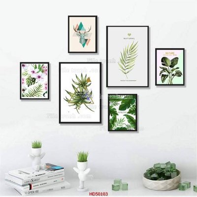 File PSD File tranh treo bộ 6 tấm bắc âu HD50103 (bản gốc) chất lượng nhất