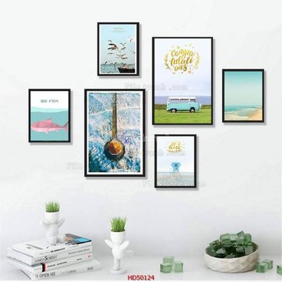 File tranh gốc File tranh treo bộ 6 tấm bắc âu HD50124 (bản quyền) Filetranh.com