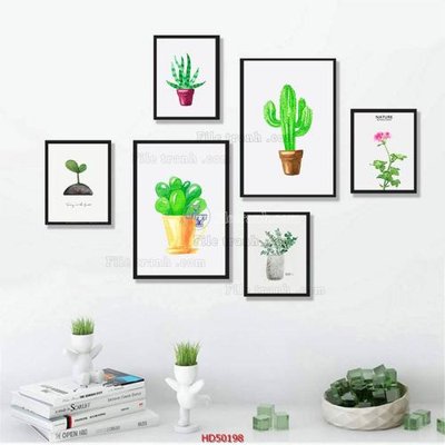 File ảnh File tranh treo bộ 6 tấm bắc âu HD50198 (gốc) dùng in Pano