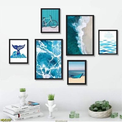 File ảnh File tranh bộ hiện đại HD5107 (gốc) in PP, decal