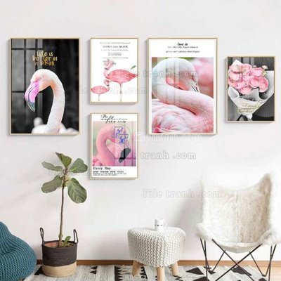 Tải file File tranh bộ 5 tấm hiện đại HD51152 (ảnh gốc) in gạch 3D