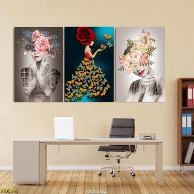 Hình ảnh file gốc in trần nhà File tranh bộ hiện đại HD5145