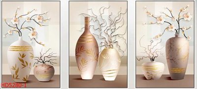 Tải file File tranh bộ hiện đại HD5280 (gốc) chủ đề hoa sen