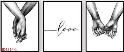 File ảnh File tranh bộ hiện đại HD5314 (gốc) cho trang trí nội thất