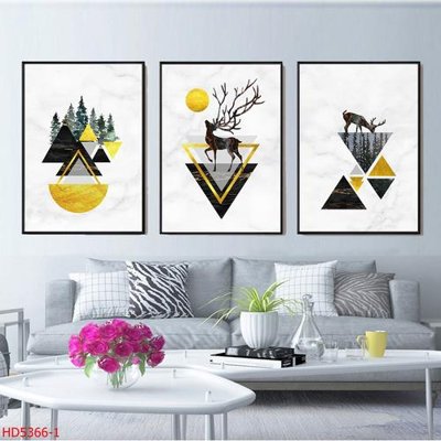 File ảnh File tranh bộ hiện đại HD5366 (gốc) cho trang trí nhà hàng