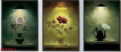 File gốc File tranh bộ hiện đại HD5445 (in 3D) cho trang trí