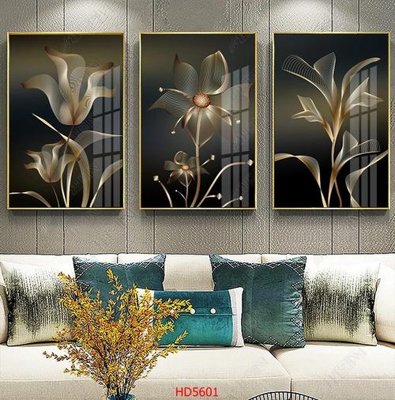 File gốc File tranh bộ hiện đại HD5601 (in tráng gương) sang trọng