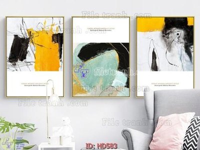 Tải file File tranh hiện đại HD583 (gốc) làm file tranh quảng cáo