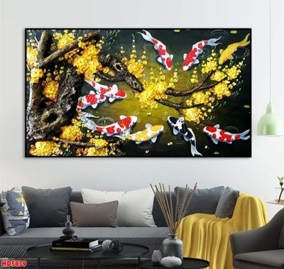 File gốc File tranh bộ hiện đại HD5839 (in mica) làm bảng hiệu